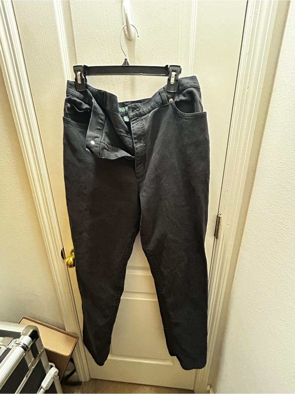 Size 16 Vintage Style Black Lauren Ralph Lauren Jeans Relaxed Denim 99% cotton